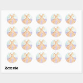 Rond Sticker Giraffes (Feuille)