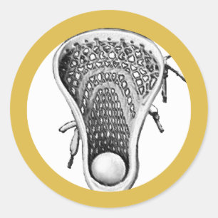 Rond Sticker Gold Classic Round de l'équipe de crosse