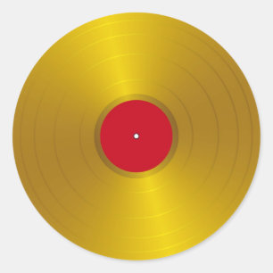 Rond Sticker Gold Record