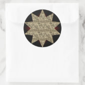 Rond Sticker Gold Starburst (Sac)