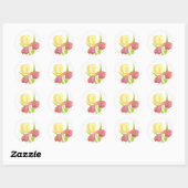 Rond Sticker Gold Top Iris (Feuille)