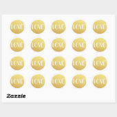 Rond Sticker Golden Love Holiday (Feuille)