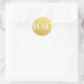 Rond Sticker Golden Love Holiday (Sac)