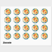 Rond Sticker "Goldfish" (Feuille)