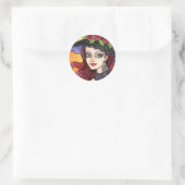 Rond Sticker gothique de sorcière par Ann Howard (Sac)