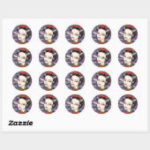 Rond Sticker gothique Vampire par Ann Howard (Feuille)