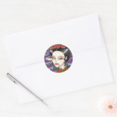 Rond Sticker gothique Vampire par Ann Howard (Enveloppe)