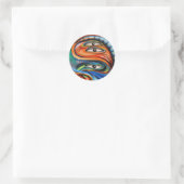 Rond Sticker : Graffiti Eyes (Sac)