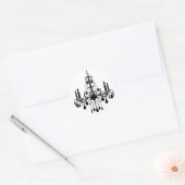 Rond Sticker Grand Ballroom (blanc) (Enveloppe)