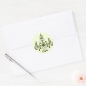 Rond Sticker Grand Ballroom (vert) (Enveloppe)