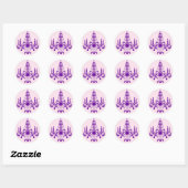 Rond Sticker Grand Ballroom (violet) (Feuille)