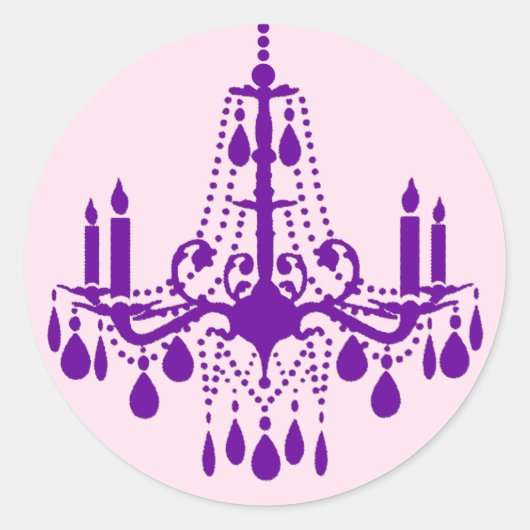 Rond Sticker Grand Ballroom (violet) (Devant)
