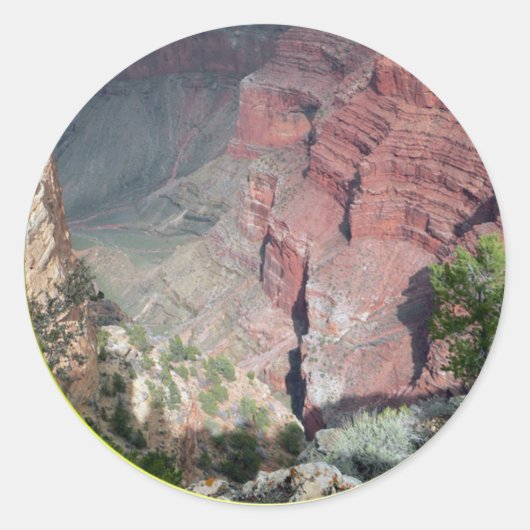 Rond Sticker Grand Canyon View 5 (Devant)