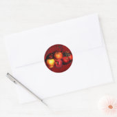 Rond Sticker Grandmals de Pommes - Rouge (Enveloppe)
