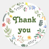 Rond Sticker Gratitude Blossoms (Devant)