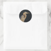 Rond Sticker Great Blue Heron (Sac)