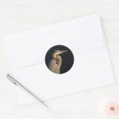 Rond Sticker Great Blue Heron (Enveloppe)
