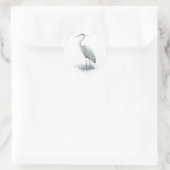 Rond Sticker Great Blue Heron (Sac)