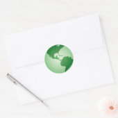Rond Sticker Green Earth (Enveloppe)