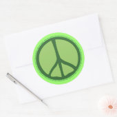 Rond Sticker Green Peace (Enveloppe)