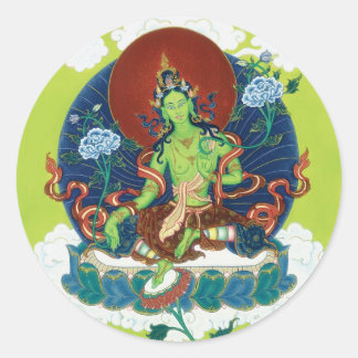 Rond STICKER Green Tara