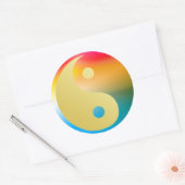Rond Sticker Groovin' Yin et Yang (Enveloppe)