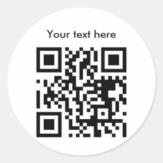 Rond Sticker (gros, texte personnalisé)