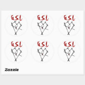 Rond Sticker GSL (Feuille)