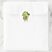 Rond Sticker Guac et Roll Avocado (Sac)