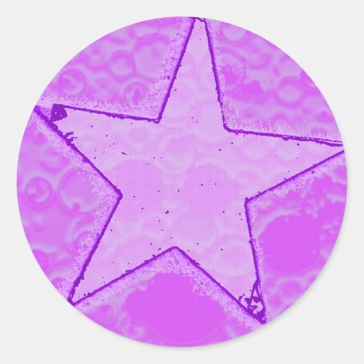 Rond Sticker GUM Star de bulle (Devant)