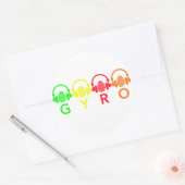 Rond Sticker GYRO (Enveloppe)