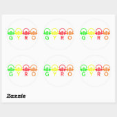 Rond Sticker GYRO (Feuille)