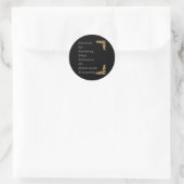 Rond Sticker H.i.g.h V.i.b.e (Sac)