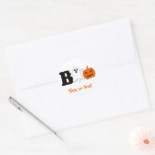 Rond Sticker Halloween Boo drôle (Enveloppe)