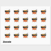 Rond Sticker Halloween Cauldron (Feuille)