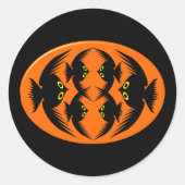 Rond Sticker Halloween Crows (Devant)