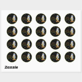 Rond Sticker Halloween Funky Friends Frankenstein (Feuille)