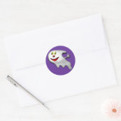 Rond Sticker Halloween Ghost (Enveloppe)