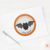 Rond Sticker Halloween Happy Personnalisé (Enveloppe)