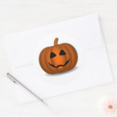 Rond Sticker Halloween Jack o' Lantern (Enveloppe)