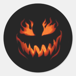 Rond Sticker Halloween Party, Happy Halloween Sticker