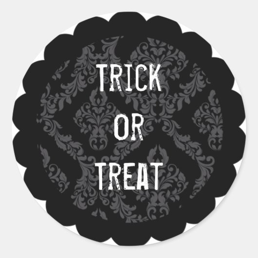 Rond Sticker Halloween personnalisable (Devant)