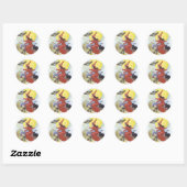 Rond Sticker Halloween vintage (Feuille)