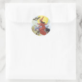 Rond Sticker Halloween vintage (Sac)