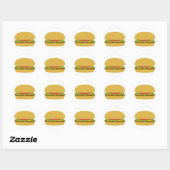 Rond Sticker Hamburger (Feuille)
