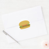 Rond Sticker Hamburger (Enveloppe)
