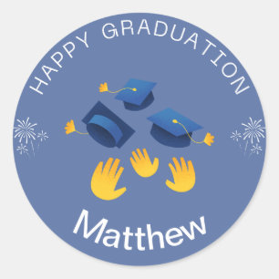 Rond Sticker - Happy Graduate Personnaliser - Ajouter u