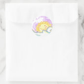 Rond sticker happy sun rise (Sac)