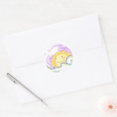 Rond sticker happy sun rise (Enveloppe)