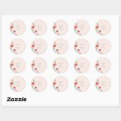Rond Sticker Harmony Floral (Feuille)
